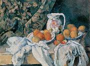 Paul Cezanne Still Life with a Curtain oil painting artist